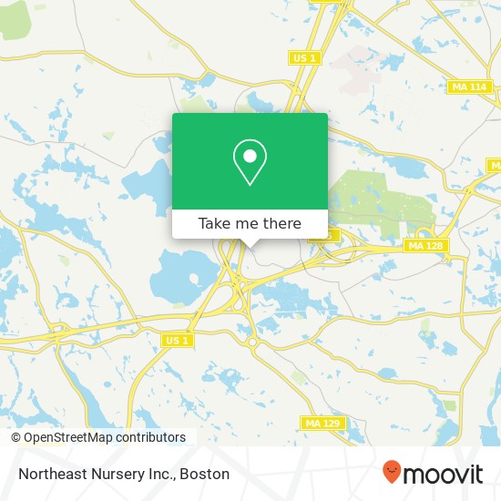 Mapa de Northeast Nursery Inc.