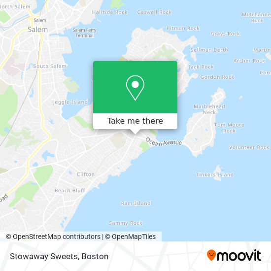 Stowaway Sweets map