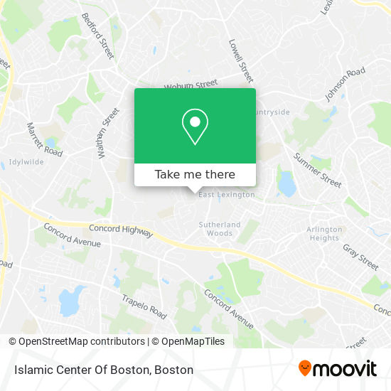 Islamic Center Of Boston map