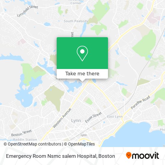 Mapa de Emergency Room Nsmc salem Hospital