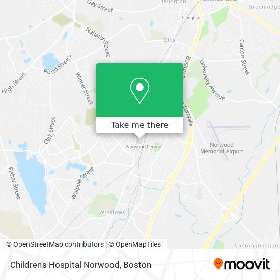 Mapa de Children's Hospital Norwood