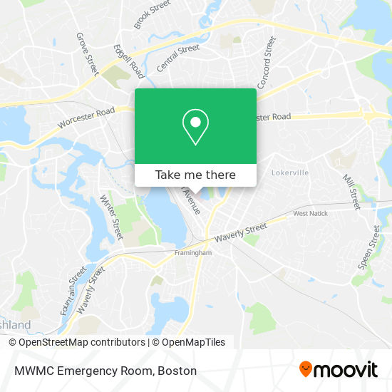 MWMC Emergency Room map