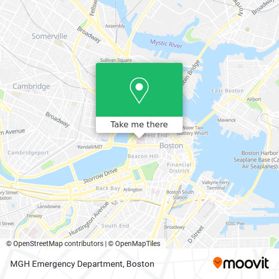 MGH Emergency Department map