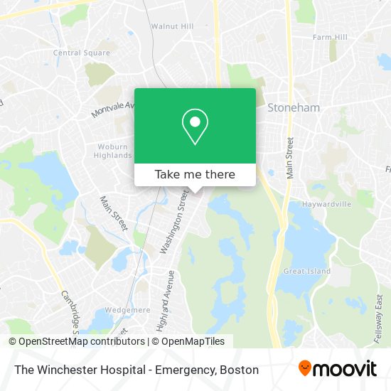 Mapa de The Winchester Hospital - Emergency