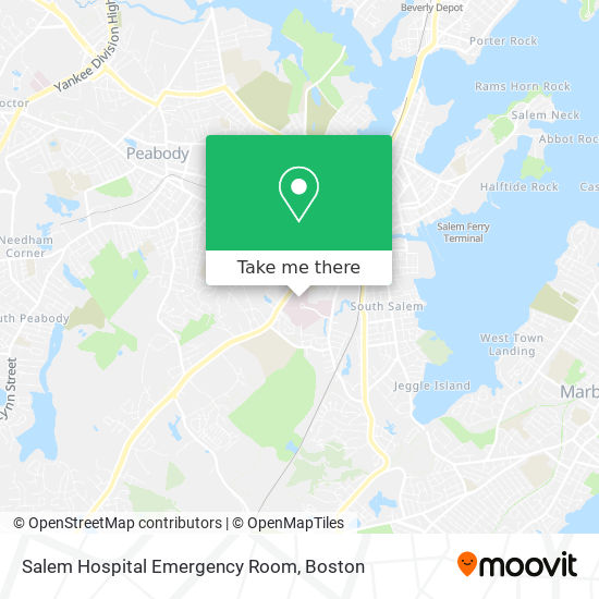 Mapa de Salem Hospital Emergency Room