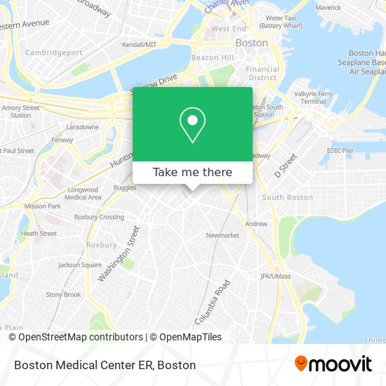 Boston Medical Center ER map