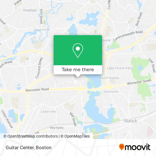Guitar Center map