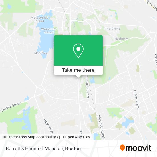 Barrett's Haunted Mansion map