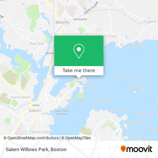 Salem Willows Park map