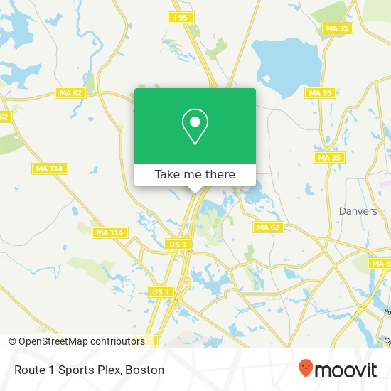 Route 1 Sports Plex map