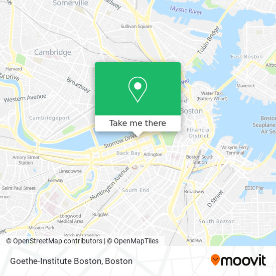 Mapa de Goethe-Institute Boston