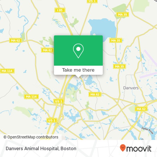 Danvers Animal Hospital map