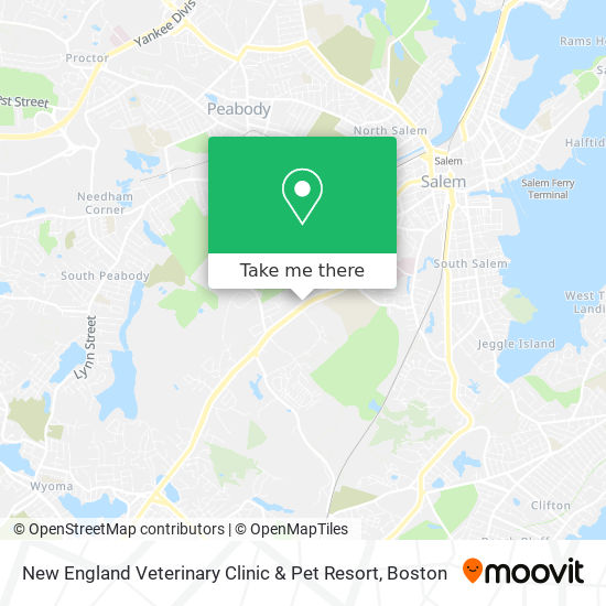 New England Veterinary Clinic & Pet Resort map