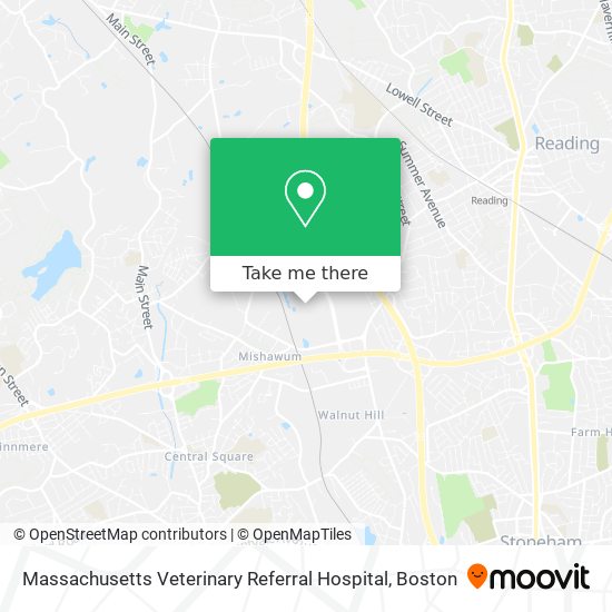 Mapa de Massachusetts Veterinary Referral Hospital