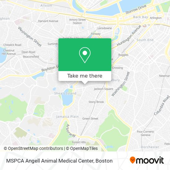 Mapa de MSPCA Angell Animal Medical Center