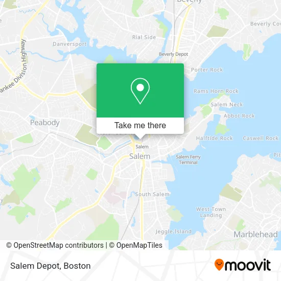 Mapa de Salem Depot