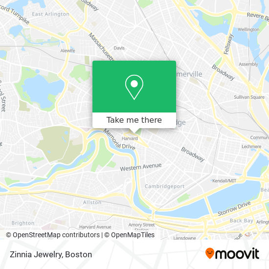 Zinnia Jewelry map