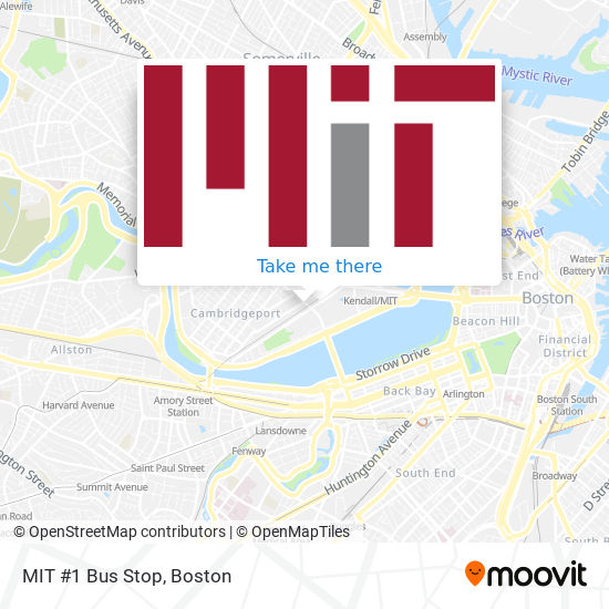 Mapa de MIT #1 Bus Stop