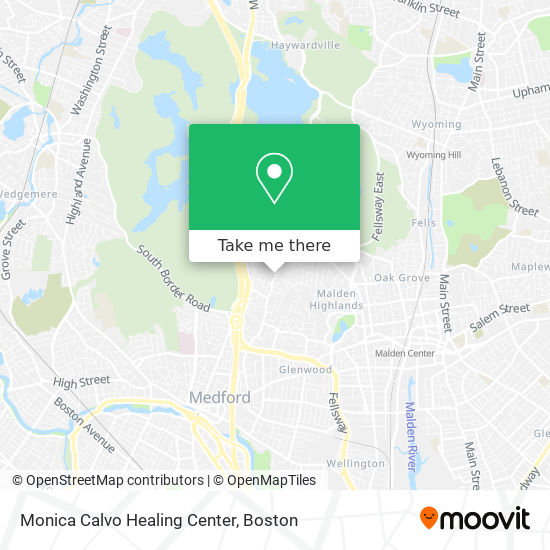 Monica Calvo Healing Center map