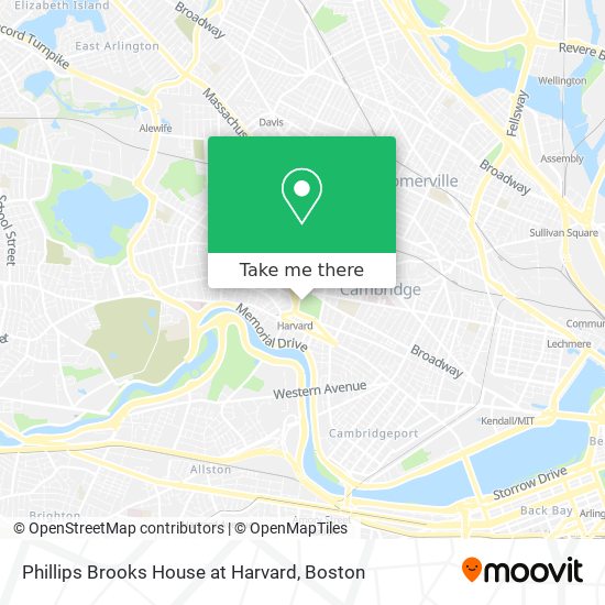 Mapa de Phillips Brooks House at Harvard