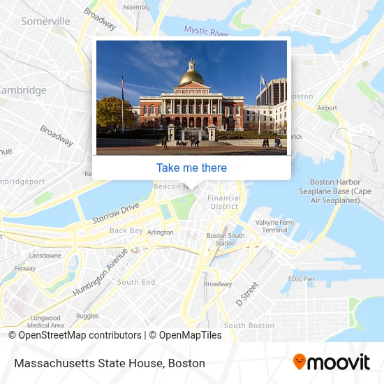 Massachusetts State House map