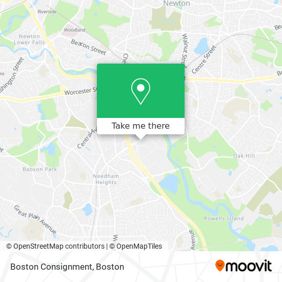 Mapa de Boston Consignment