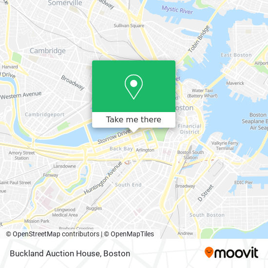 Buckland Auction House map