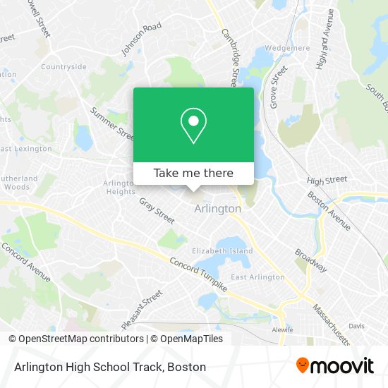 Mapa de Arlington High School Track