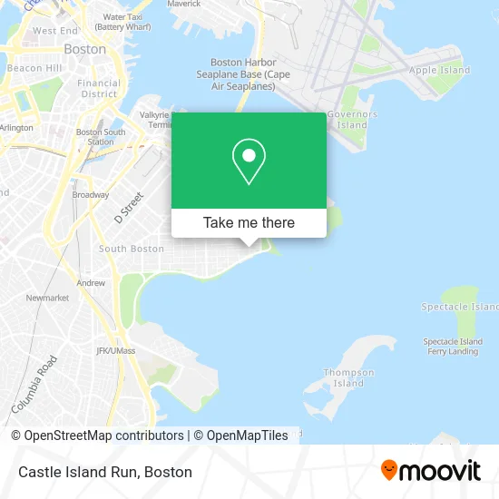 Castle Island Run map