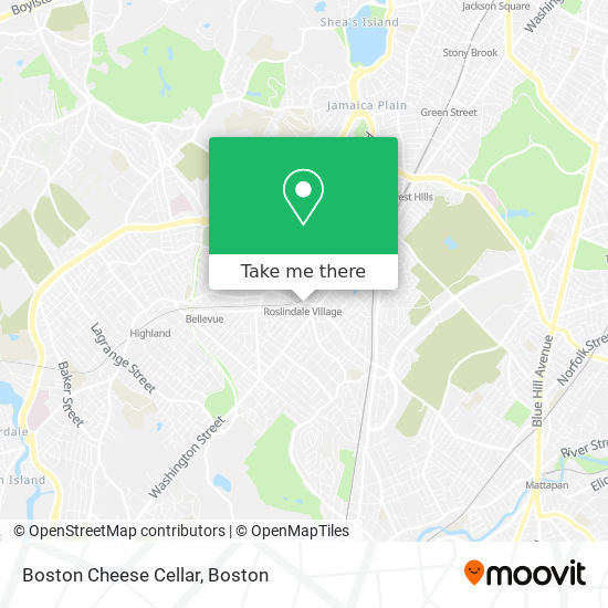Boston Cheese Cellar map