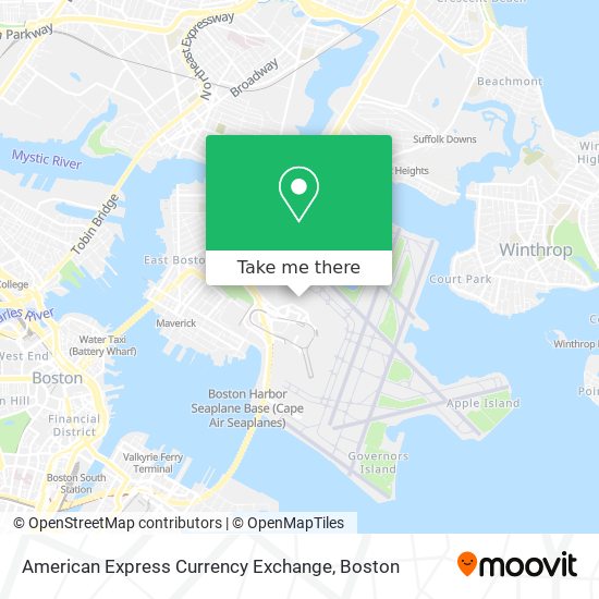 American Express Currency Exchange map