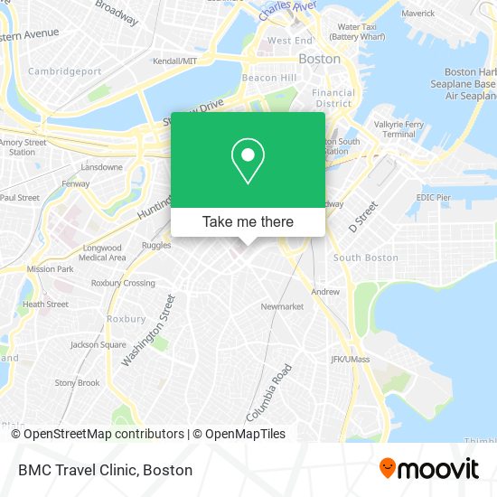 Mapa de BMC Travel Clinic