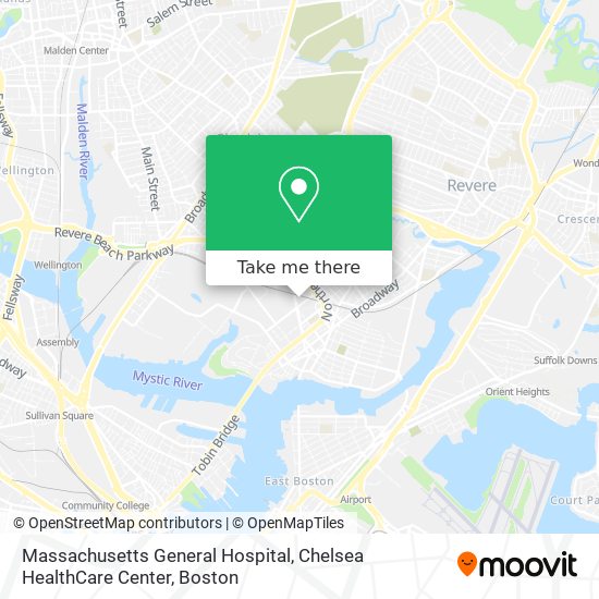Massachusetts General Hospital, Chelsea HealthCare Center map