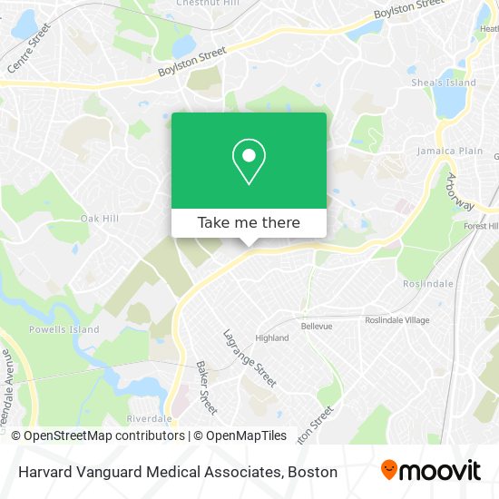 Harvard Vanguard Medical Associates map