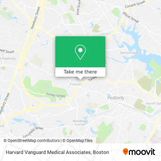 Harvard Vanguard Medical Associates map