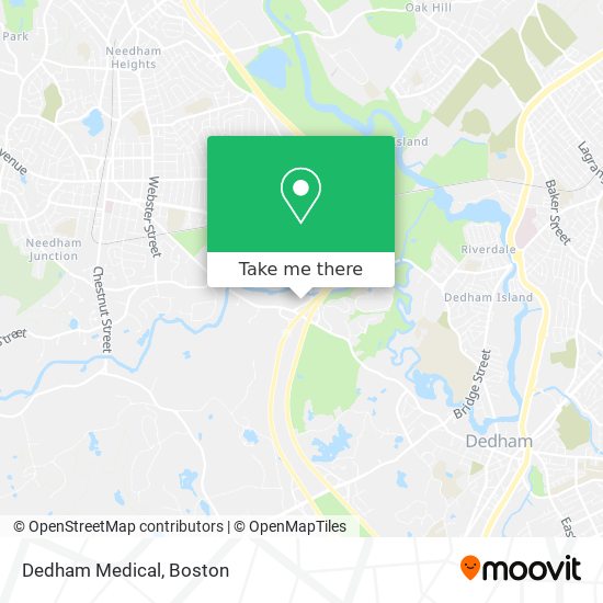 Mapa de Dedham Medical