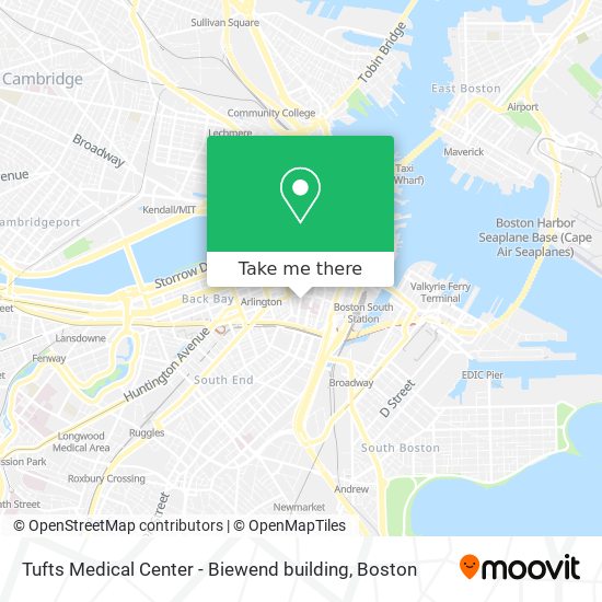 Mapa de Tufts Medical Center - Biewend building