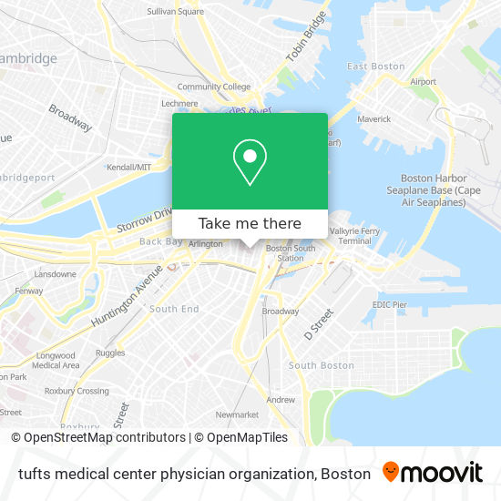 tufts medical center physician organization map