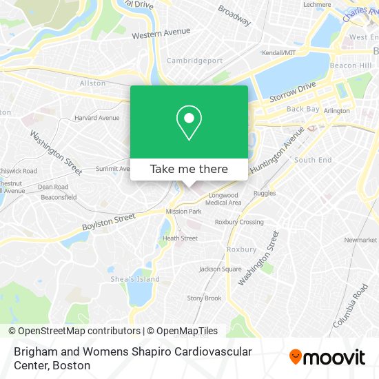 Mapa de Brigham and Womens Shapiro Cardiovascular Center