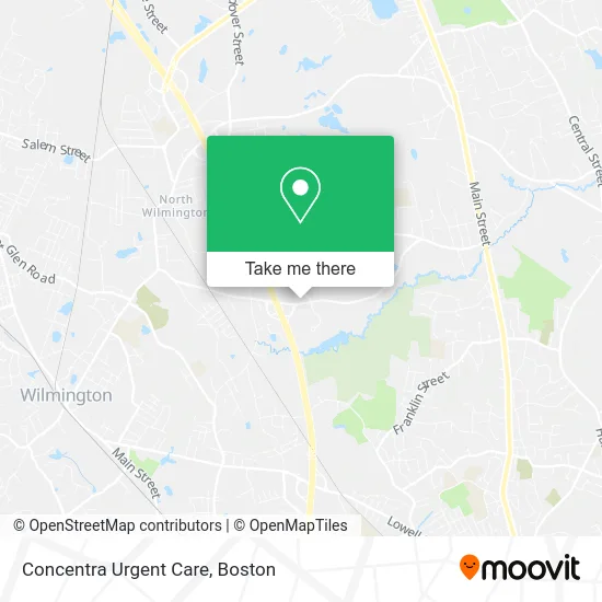 Concentra Urgent Care map