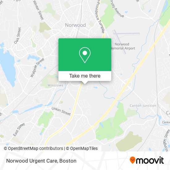 Norwood Urgent Care map