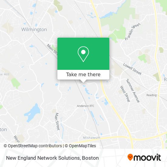 Mapa de New England Network Solutions