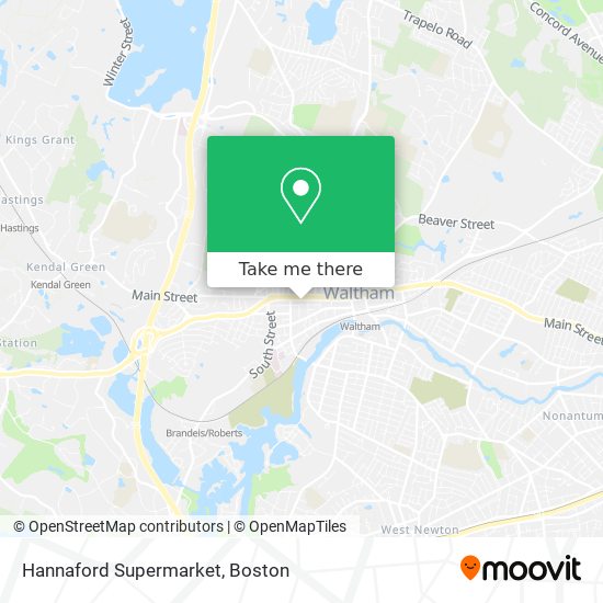 Mapa de Hannaford Supermarket