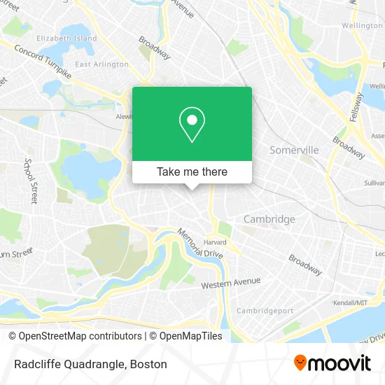 Radcliffe Quadrangle map