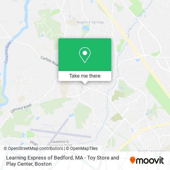 Mapa de Learning Express of Bedford, MA - Toy Store and Play Center