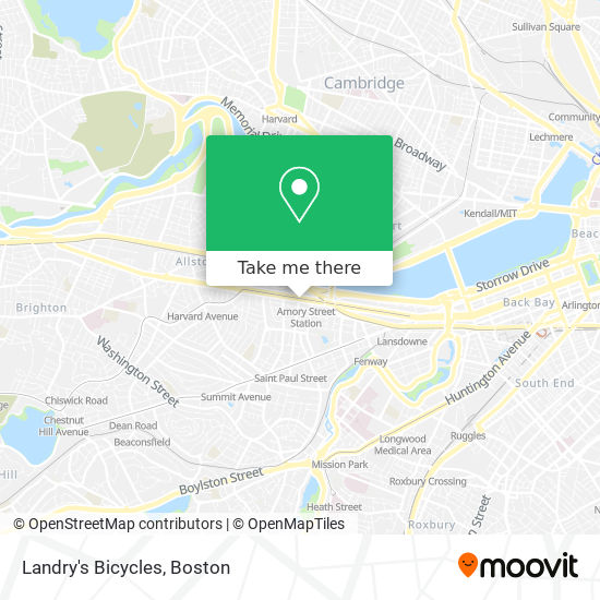 Landry's Bicycles map