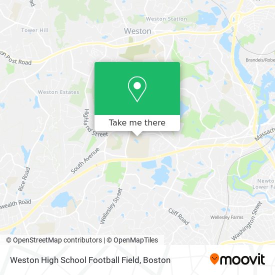 Weston High School Football Field map