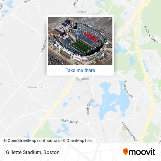 Gillette Stadium map