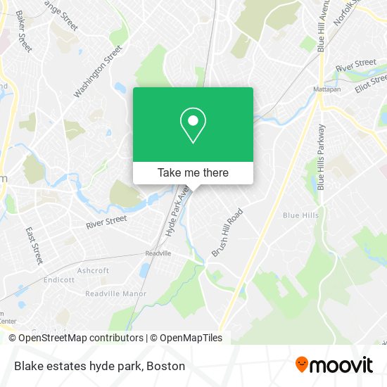 Mapa de Blake estates hyde park