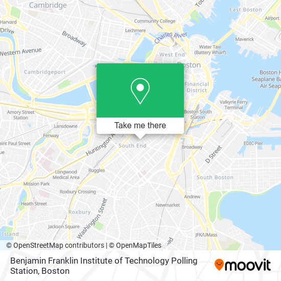 Benjamin Franklin Institute of Technology Polling Station map
